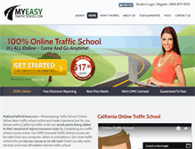 Tablet Screenshot of myeasytrafficschool.com